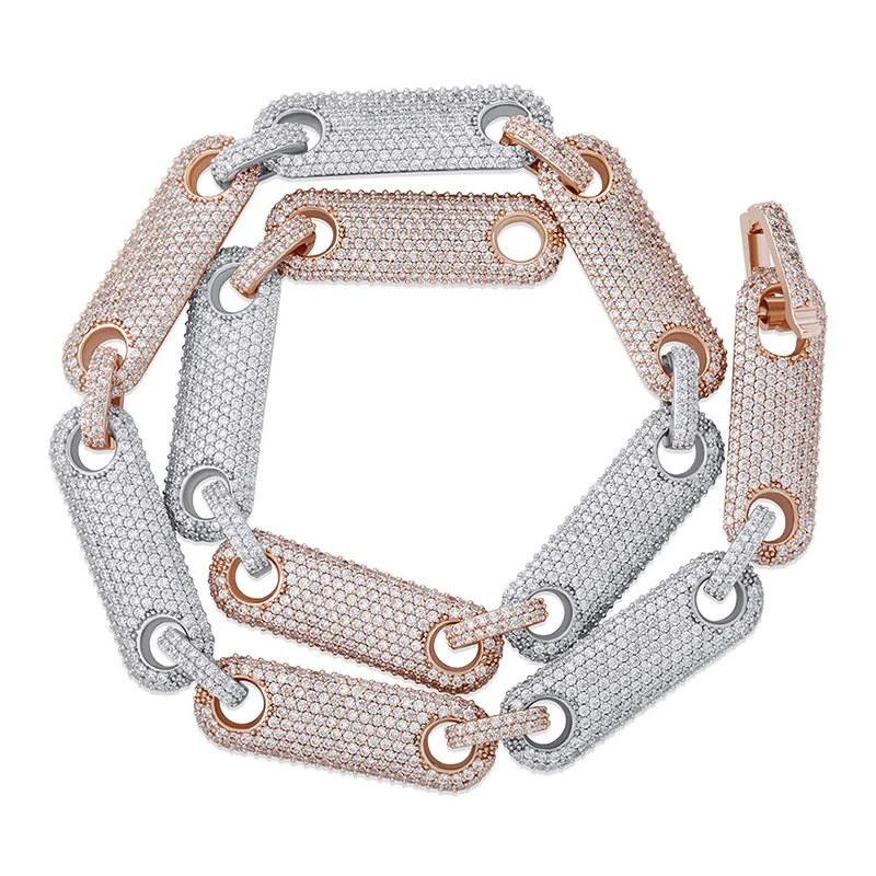 Hip Hop Claw Set 5A+ CZ Stone Bling Ice Out 16mm Geometric Stick Piece Link Chain Necklace for Men Rapper Jewelry Gift
Hip Hop Claw Set 5A+ CZ Stone Bling Ice Out 16mm Geometric Stick Piece Link Chain Necklace for Men Rapper Jewelry Gift
