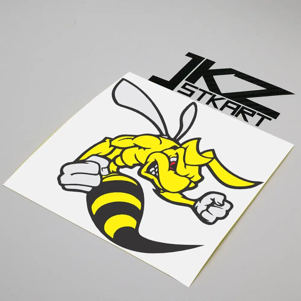 JKZSTKART Sticker 12cm x 12cm Angry Cartoon Bee Printed and Cut Reflective Vinyl Decal ATV Motor Bike Truck Helmet Stickers
JKZSTKART Sticker 12cm x 12cm Angry Cartoon Bee Printed and Cut Reflective Vinyl Decal ATV Motor Bike Truck Helmet Stickers