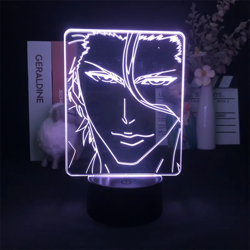 Отбеливатель Sosuke Aizen японское аниме Манга сенсорный датчик 3D светильник Bluetooth управление для яркой базовой смены цвета дети
Отбеливатель Sosuke Aizen японское аниме Манга сенсорный датчик 3D светильник Bluetooth управление для яркой базовой смены цвета дети