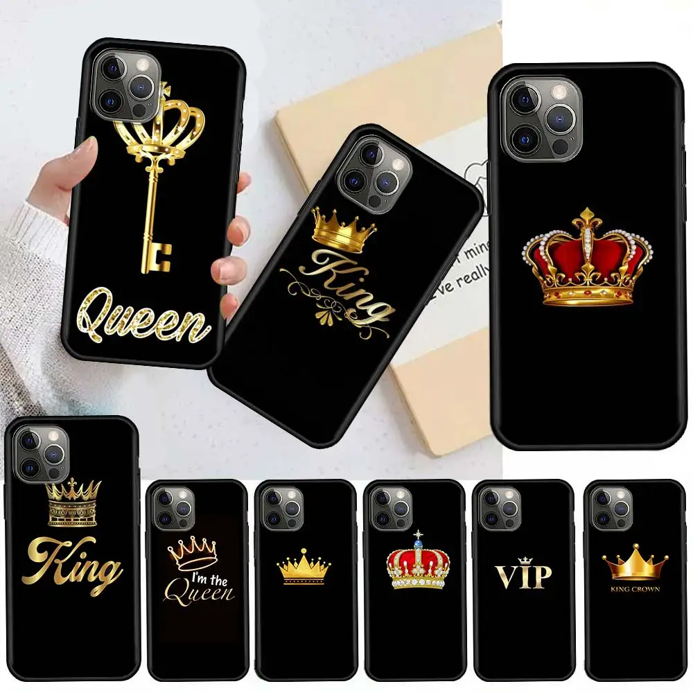 Корона королевы с принтом чехол для Apple iPhone 12 11 Pro 7 XR X XS Max 8 6 6S Plus SE 2020 5 5S мини Fundas
