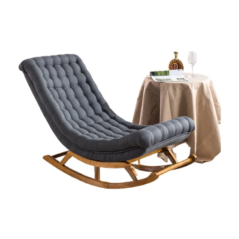 

Кресло-качалка из ткани и дерева, кресло-качалка современного дизайна для дома, гостиной, Роскошное кресло-качалка для взрослых