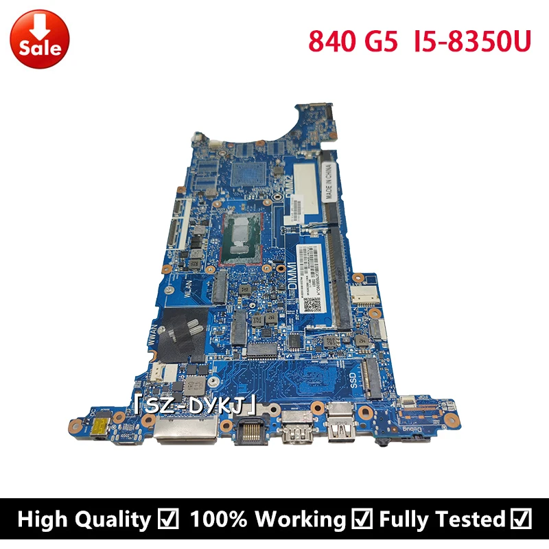 

FOR HP ELITEBOOK 840 G5 850 G5 Laptop Motherboard i5-8350U CPU DDR4 L15518-001 L15518-601 6050A2945601 Mainboard