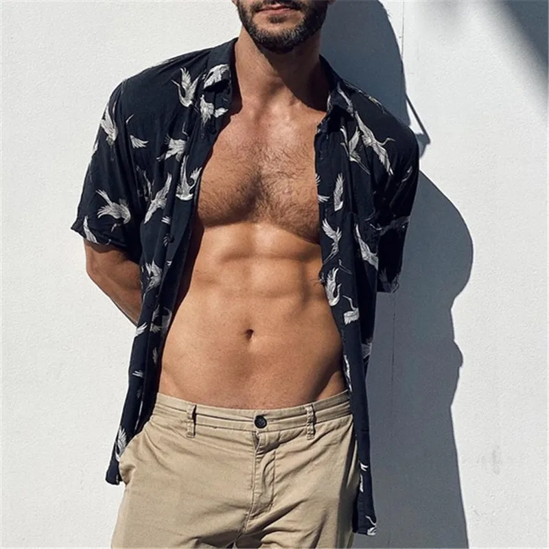Hot Sale 2021 Summer New Men's Clothing Europe America Loose Casual Retro Printed Short-sleeved Shirt Camisas Para Hombre
Hot Sale 2021 Summer New Men's Clothing Europe America Loose Casual Retro Printed Short-sleeved Shirt Camisas Para Hombre