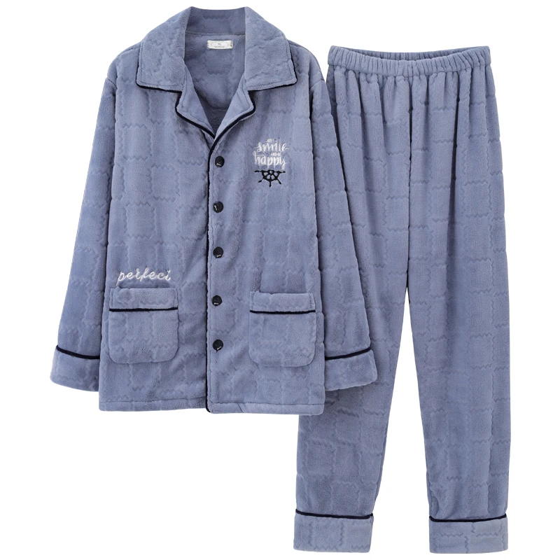 New Autumn Winter Thick Warm Men's Flannel Pajama Set Coral Fleece Pijama Long Sleeve Casual Soft Plus Size M-4XL Male Sleepwear
New Autumn Winter Thick Warm Men's Flannel Pajama Set Coral Fleece Pijama Long Sleeve Casual Soft Plus Size M-4XL Male Sleepwear