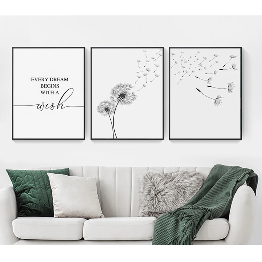 Living Room Bedroom Nursery Decor Dandelion Wall Art Canvas Painting Make Wish Dandelion Prints Nordic Style Minimalist
Living Room Bedroom Nursery Decor Dandelion Wall Art Canvas Painting Make Wish Dandelion Prints Nordic Style Minimalist