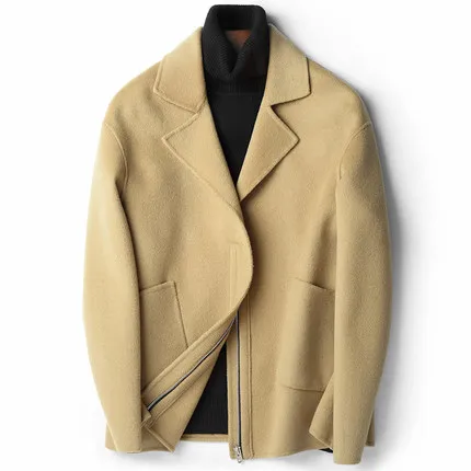 Autumn Winter 100%Wool Coat Men Fashion Cashmere Coat Male Short Jacket Overcoat Roupas Abrigo Hombre D-04-19511 ZL391 
Autumn Winter 100%Wool Coat Men Fashion Cashmere Coat Male Short Jacket Overcoat Roupas Abrigo Hombre D-04-19511 ZL391