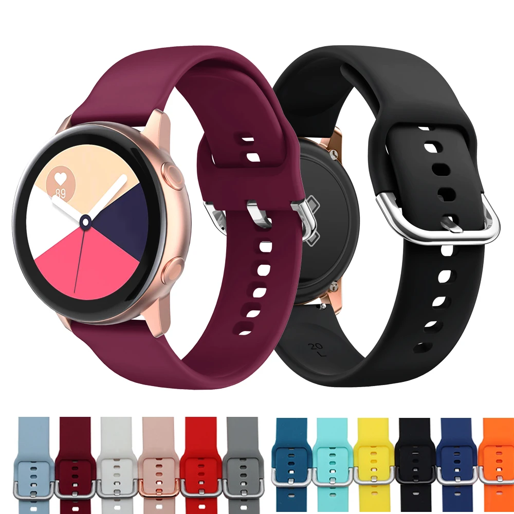 20mm Watch Strap for Samsung Galaxy Watch Active 2 3 41 Silicon Watch Band Bracelet Sport For Amazfit bip Belt Replacement Strap
20mm Watch Strap for Samsung Galaxy Watch Active 2 3 41 Silicon Watch Band Bracelet Sport For Amazfit bip Belt Replacement Strap
