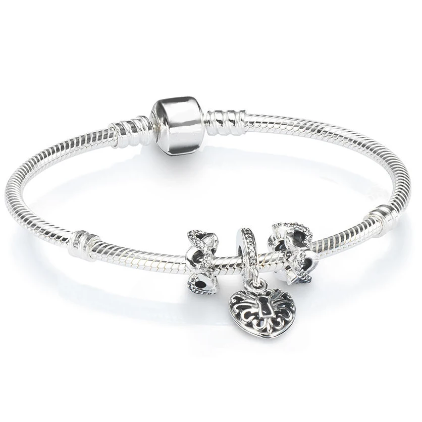NEW 100% 925 Brand New 1:1 Charm Fashion Lock Love Pendant Beaded Bracelet Set Factory Outlet
NEW 100% 925 Brand New 1:1 Charm Fashion Lock Love Pendant Beaded Bracelet Set Factory Outlet