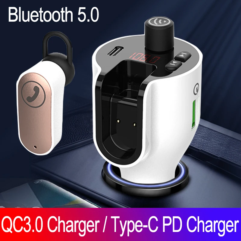 Автомобильный комплект JINSERTA с FM-передатчиком и зарядным устройством QC3.0 + PD, Bluetooth 5,0, с двумя USB-портами
Автомобильный комплект JINSERTA с FM-передатчиком и зарядным устройством QC3.0 + PD, Bluetooth 5,0, с двумя USB-портами