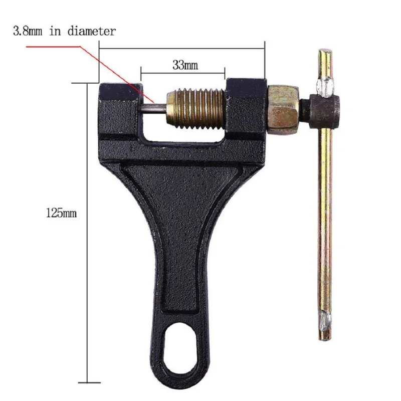 Universal 420/428/530 Chain Breaker Splitter Cutter Link Tool, Chain Breaker Link Splitter Pin Remover For Motorcycle, Bikeuuu
Universal 420/428/530 Chain Breaker Splitter Cutter Link Tool, Chain Breaker Link Splitter Pin Remover For Motorcycle, Bikeuuu