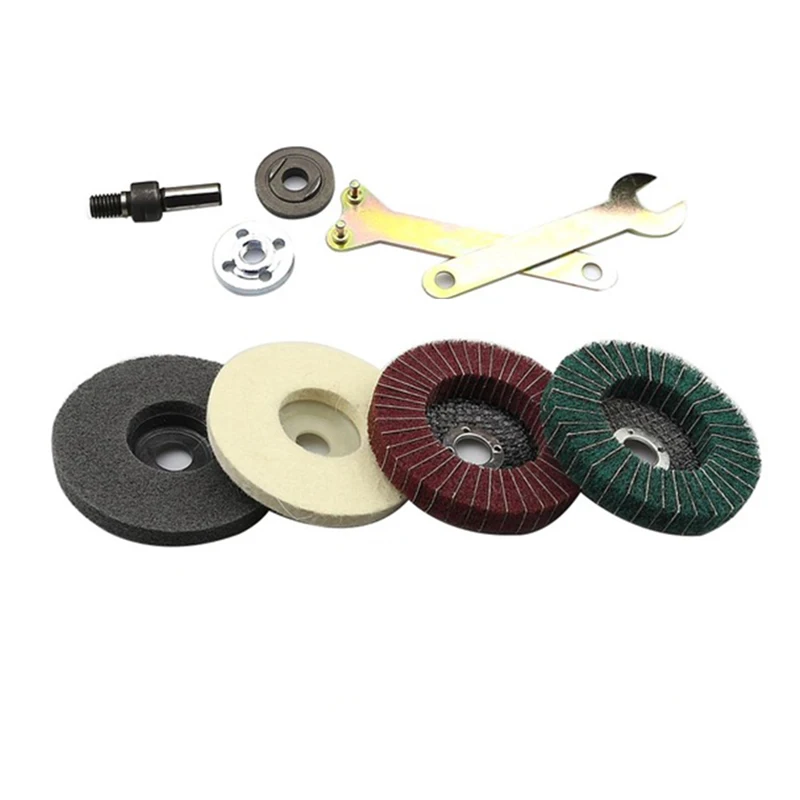 Polishing Pad Grinding Disc Flap Buffing Disc Wrench M10 Kit Set Stainless Steel For Electric Tools Angle Grinder Accessories
Polishing Pad Grinding Disc Flap Buffing Disc Wrench M10 Kit Set Stainless Steel For Electric Tools Angle Grinder Accessories