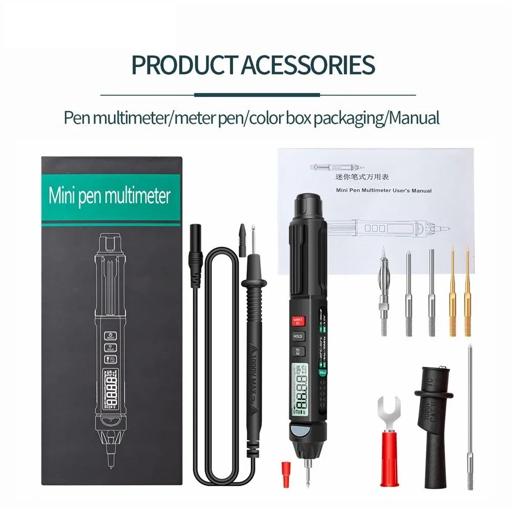 ANENG A3008 A3007 Digital Multimeter Tester 6000 Count Voltmeter Ora Kontak Auto Intelligent Sensor Pen Voltage AC DC
ANENG A3008 A3007 Digital Multimeter Tester 6000 Count Voltmeter Ora Kontak Auto Intelligent Sensor Pen Voltage AC DC