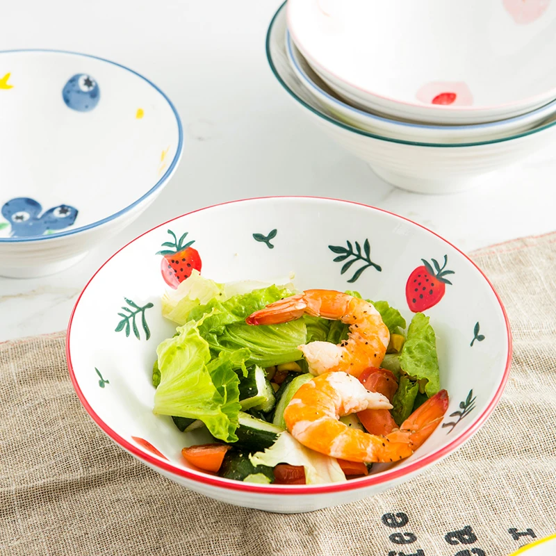 (9 inch)Ceramic tableware Round Bowl hand painting Cute plates Fruit Salad Soup Pasta Bowl
(9 inch)Ceramic tableware Round Bowl hand painting Cute plates Fruit Salad Soup Pasta Bowl