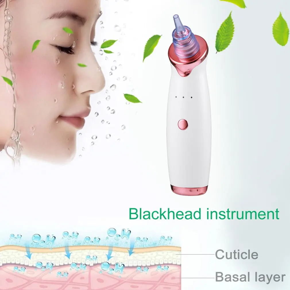 Rechargeable Vacuum Blackhead Remover Facial Vacuum Pore Cleaner Nose Acne Facial Skin Care Beauty Suction Device
Rechargeable Vacuum Blackhead Remover Facial Vacuum Pore Cleaner Nose Acne Facial Skin Care Beauty Suction Device