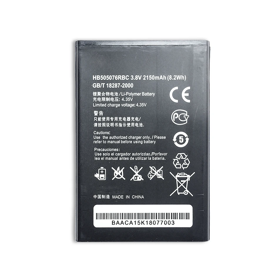 Сменный аккумулятор HB505076RBC для Huawei A199 G606 G610 G716 G610S G700 G710 C8815 Y600D-U00 Y600D U00 Y610 Y3 ii 2100 мАч