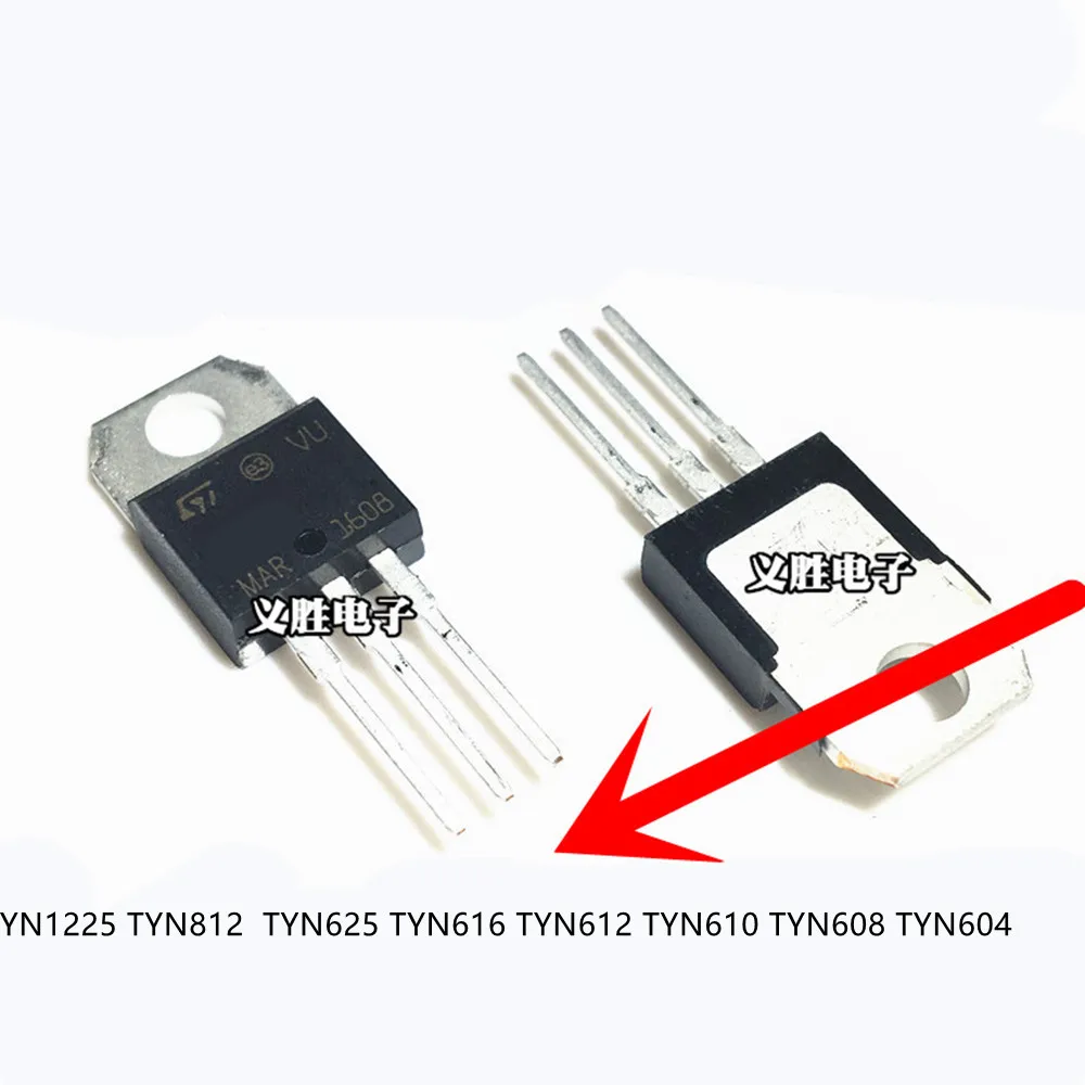 5 шт. односторонний Тиристор TYN1225 TYN812 TYN825 TYN625 TYN616 TYN612 TYN610 TYN608 TYN604 TO220 |