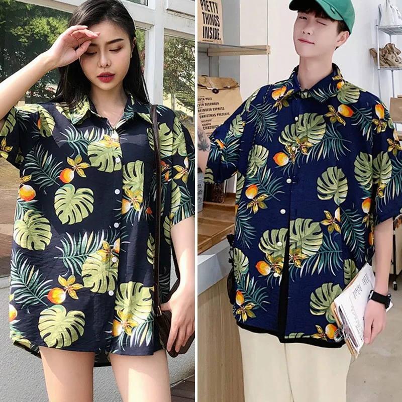 EFINNY Women Short Sleeve Summer Blouses Casual Printed Loose Blouse Beach Shirt for Couple
EFINNY Women Short Sleeve Summer Blouses Casual Printed Loose Blouse Beach Shirt for Couple