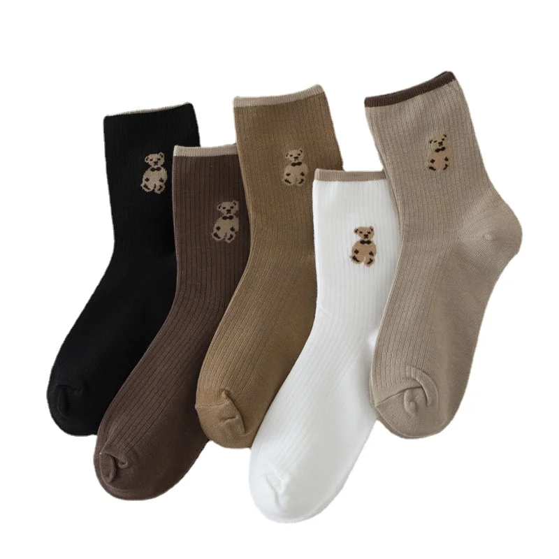 Cute Bear Cartoon Middle Long Socks Women Girls Japan Korean Style Four Seasons Footwear Women Socks Fashion Chic Meias
Cute Bear Cartoon Middle Long Socks Women Girls Japan Korean Style Four Seasons Footwear Women Socks Fashion Chic Meias