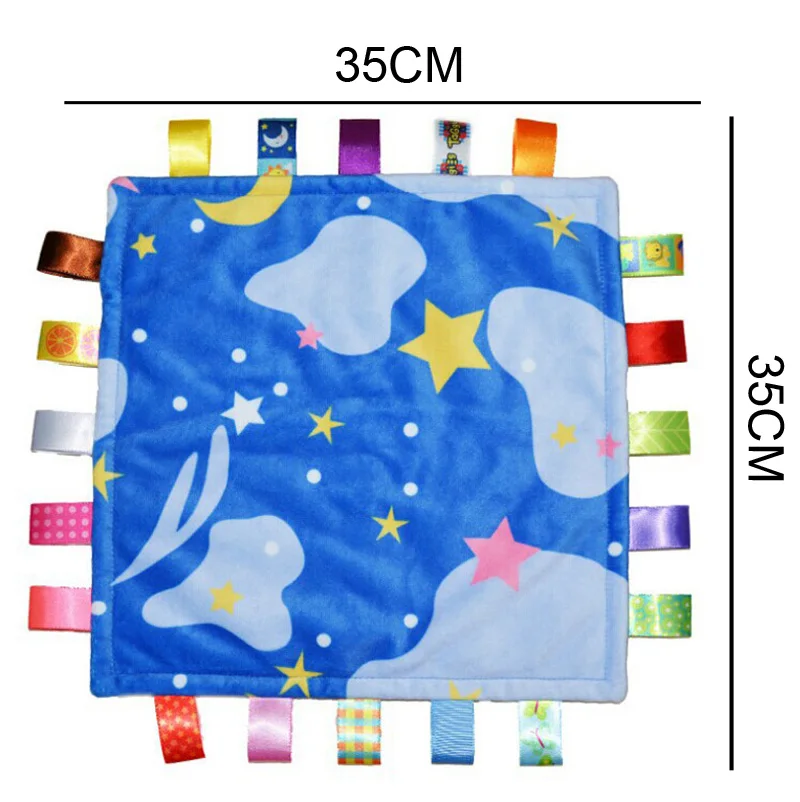 Taggies Baby Comforting Blanket Coral Fleece Toys Soft Toddler Towel with Colors Label Newborn Reassure Grasping Towel 35*35cm
Taggies Baby Comforting Blanket Coral Fleece Toys Soft Toddler Towel with Colors Label Newborn Reassure Grasping Towel 35*35cm