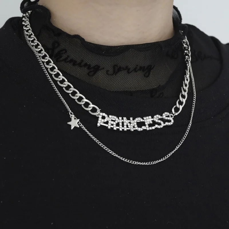 Fashion Diamonds English Letters Stacked Necklaces For Women Hip-hop Style Pendant Necklace Jewelry Christmas Gifts
Fashion Diamonds English Letters Stacked Necklaces For Women Hip-hop Style Pendant Necklace Jewelry Christmas Gifts