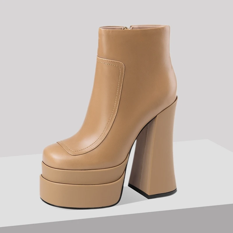 women shoes sexy ankle boots genuine leather super high heels thick platform square toe ladies party shoes side zip dress pumps
women shoes sexy ankle boots genuine leather super high heels thick platform square toe ladies party shoes side zip dress pumps