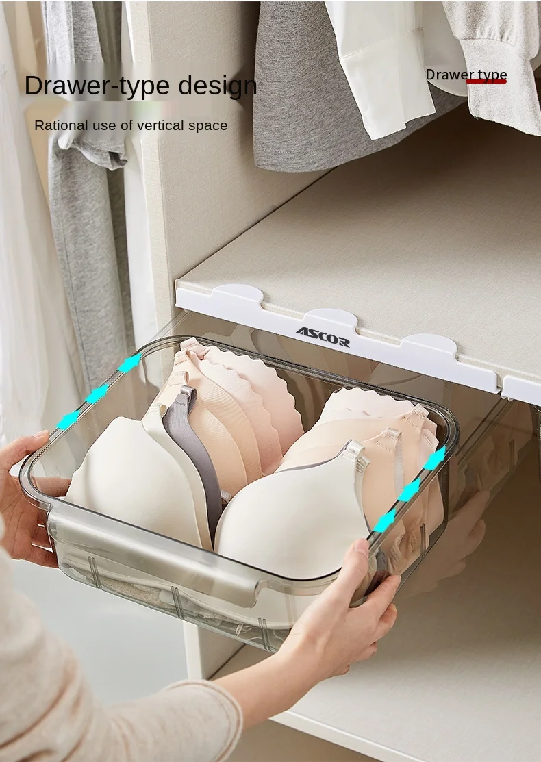zq Drawer Underwear Storage Box Socks Panties Paste Underwear Compartment Wardrobe Home Bra Finishing
zq Drawer Underwear Storage Box Socks Panties Paste Underwear Compartment Wardrobe Home Bra Finishing