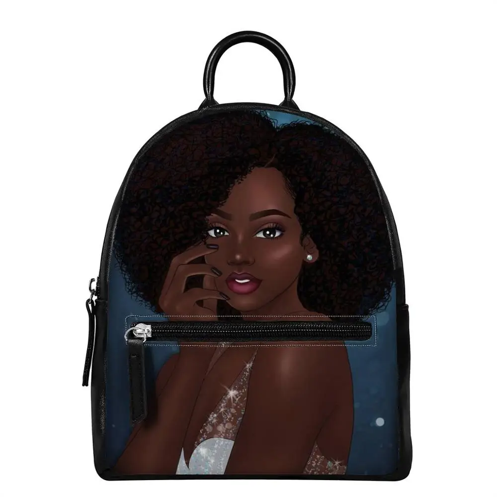 HYCOOL Pu Leather Backpack Women Afro Art Black Girl Pattern Mini Backpack Women Pu Leather Shoulder Bag for Teenager Girls
HYCOOL Pu Leather Backpack Women Afro Art Black Girl Pattern Mini Backpack Women Pu Leather Shoulder Bag for Teenager Girls