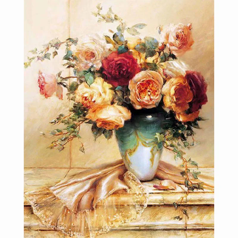 5D DIY Diamond Mosaic Flowers Vase Diamond Embroidery Christmas Gfit Diamond Painting Pictures Needlework Home BY587
5D DIY Diamond Mosaic Flowers Vase Diamond Embroidery Christmas Gfit Diamond Painting Pictures Needlework Home BY587