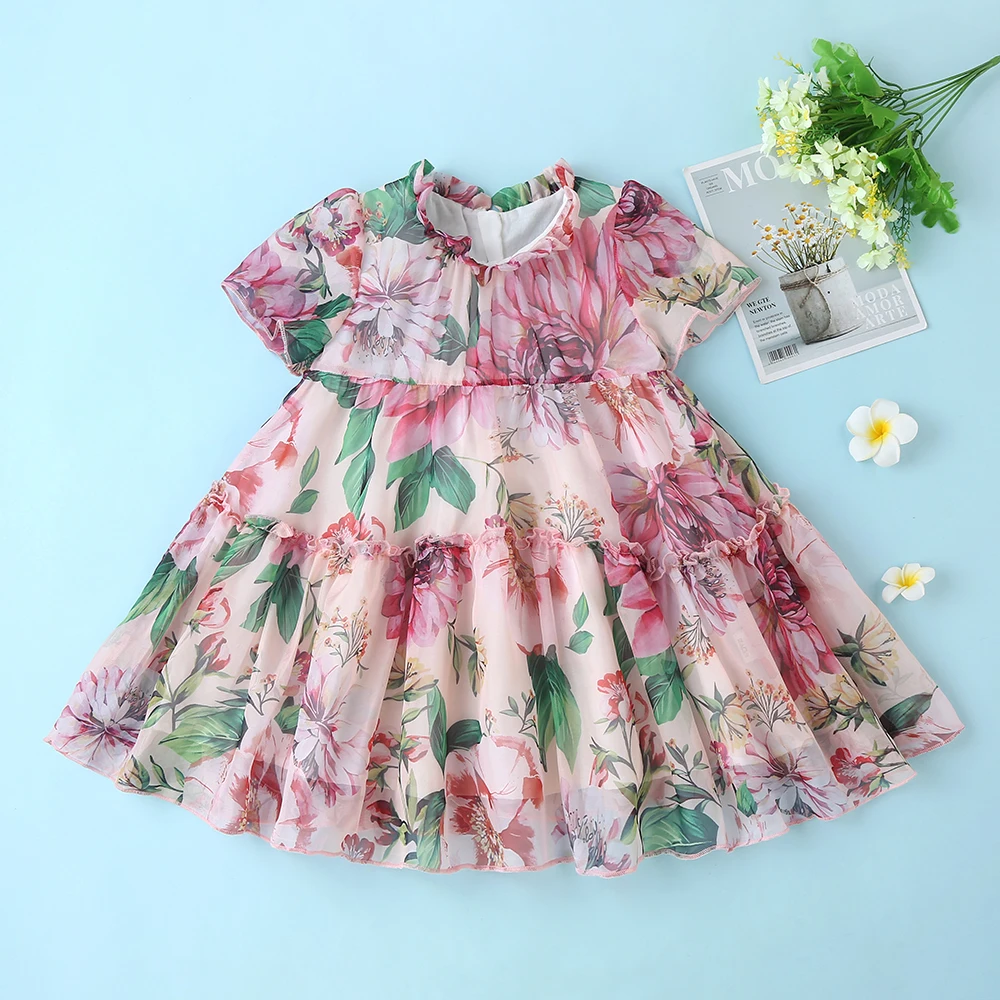 Girls summer dress children's clothing girls short-sleeved flower dress children's summer sweet princess dress tutu skirt
Girls summer dress children's clothing girls short-sleeved flower dress children's summer sweet princess dress tutu skirt