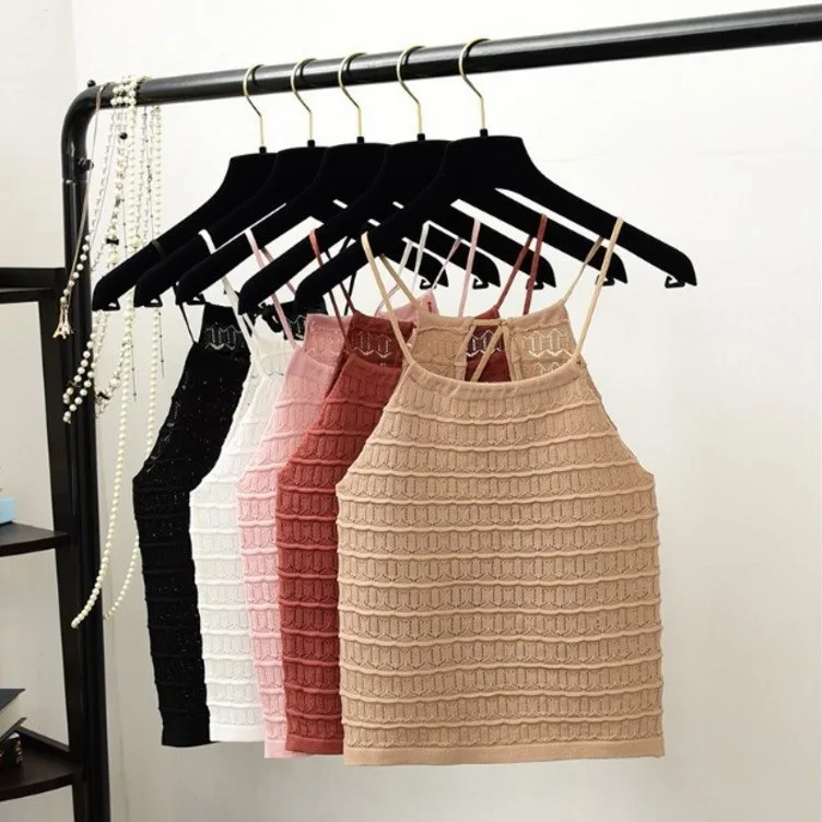 Summer New Style Retro Hong Kong-Style Sexy Drawstring Short Slim Fit Slimming Versatile Strap Vest Women's Base Outerwear Women
Summer New Style Retro Hong Kong-Style Sexy Drawstring Short Slim Fit Slimming Versatile Strap Vest Women's Base Outerwear Women