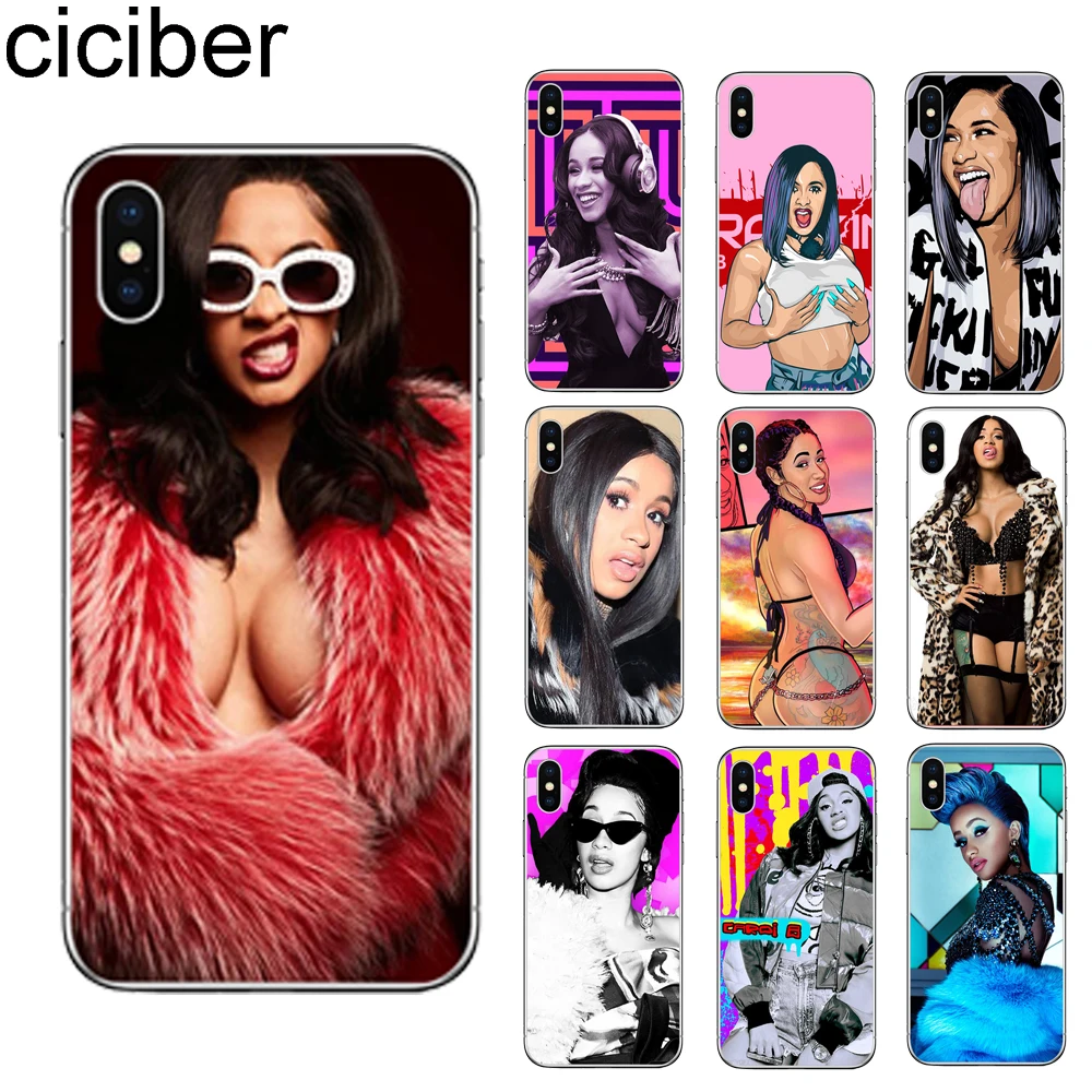 Чехол для телефона ciciber Singer Cardi B iPhone 7 8 6 6S Plus 5 SE XR X XS Max мягкий чехол из ТПУ 11 Pro