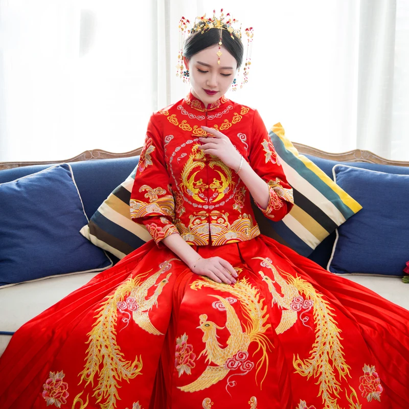 Products Sales Clearance traditional chinese wedding dress Qipao National Costume Women Cheongsam China Style Bride Red Dress
Products Sales Clearance traditional chinese wedding dress Qipao National Costume Women Cheongsam China Style Bride Red Dress