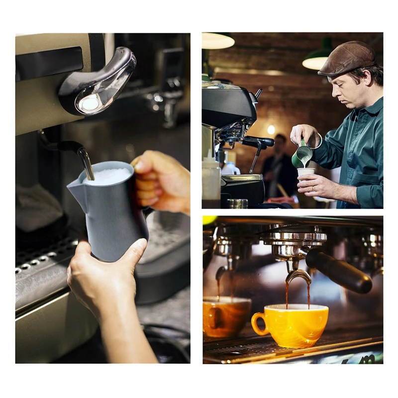 550ML Coffee Pot Stainless Steel Coffee Milk Cup Frothing Pitcher Jug Latte Art for Home Coffee Use
550ML Coffee Pot Stainless Steel Coffee Milk Cup Frothing Pitcher Jug Latte Art for Home Coffee Use