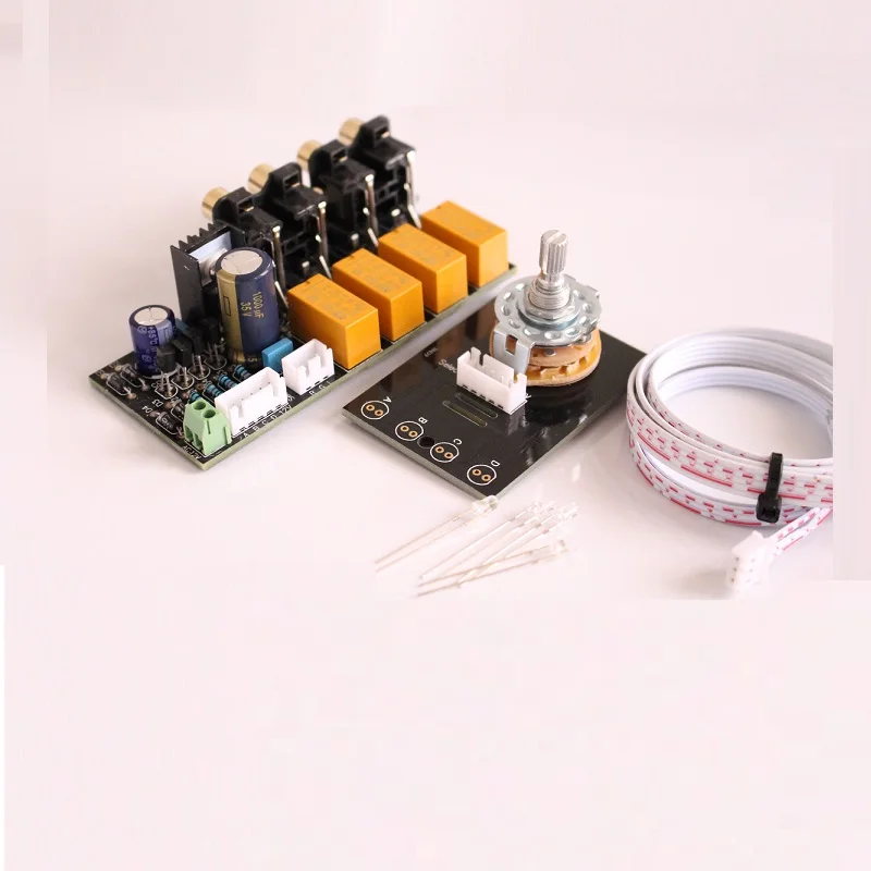 NEW One Sale 4 signal audio signal selection board Power amplifier chassis Audio signal Relay switching with RCA seat
NEW One Sale 4 signal audio signal selection board Power amplifier chassis Audio signal Relay switching with RCA seat