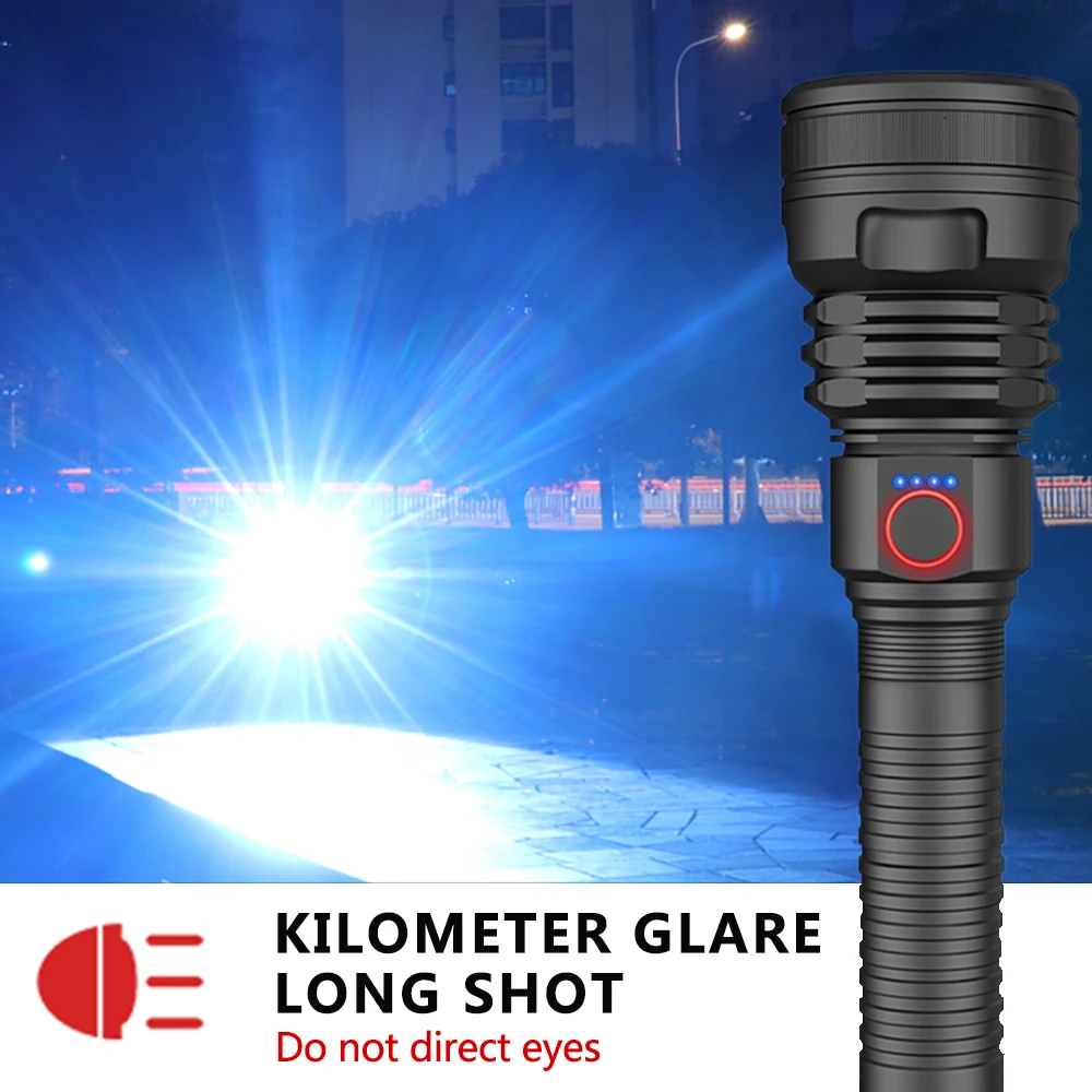 Super Powerful XHP70 X-Lamp Flashlight Tactical Tlashlight USB Rechargeable Torch Waterproof Hunting LED Torch 18650
Super Powerful XHP70 X-Lamp Flashlight Tactical Tlashlight USB Rechargeable Torch Waterproof Hunting LED Torch 18650
