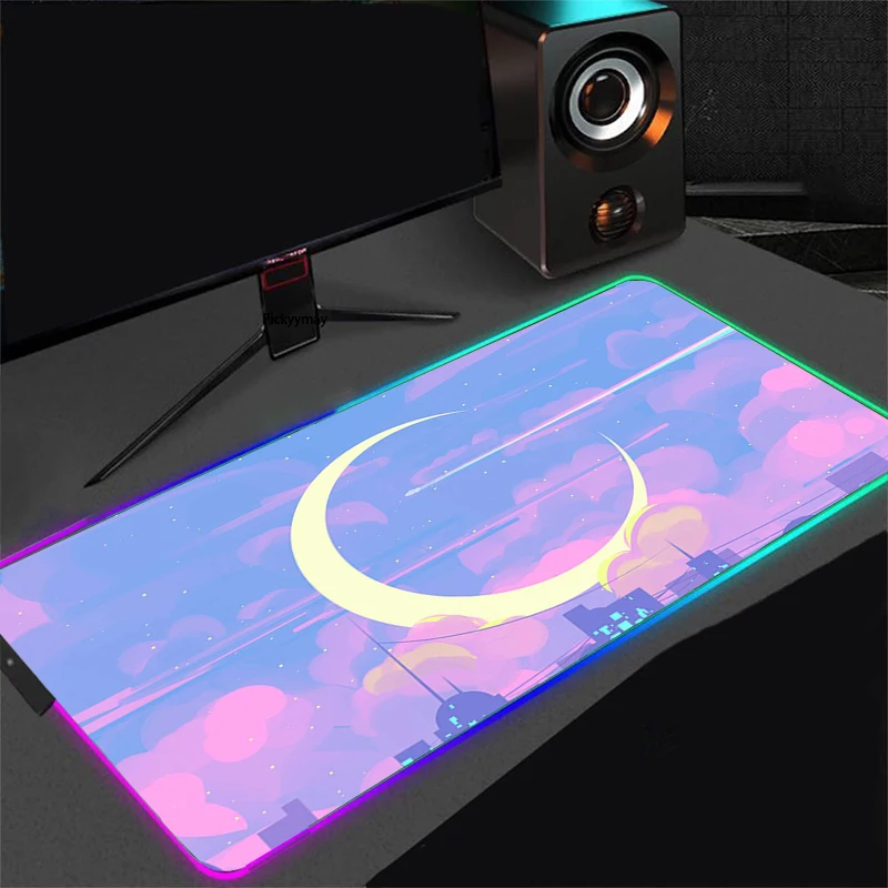 Mouse Pad RGB Sailor Moon Landscape Anime Computer Laptop LED Keyboard Mouse Mat XXL Luminous Large Mousepad PC Game Desk Mat
Mouse Pad RGB Sailor Moon Landscape Anime Computer Laptop LED Keyboard Mouse Mat XXL Luminous Large Mousepad PC Game Desk Mat