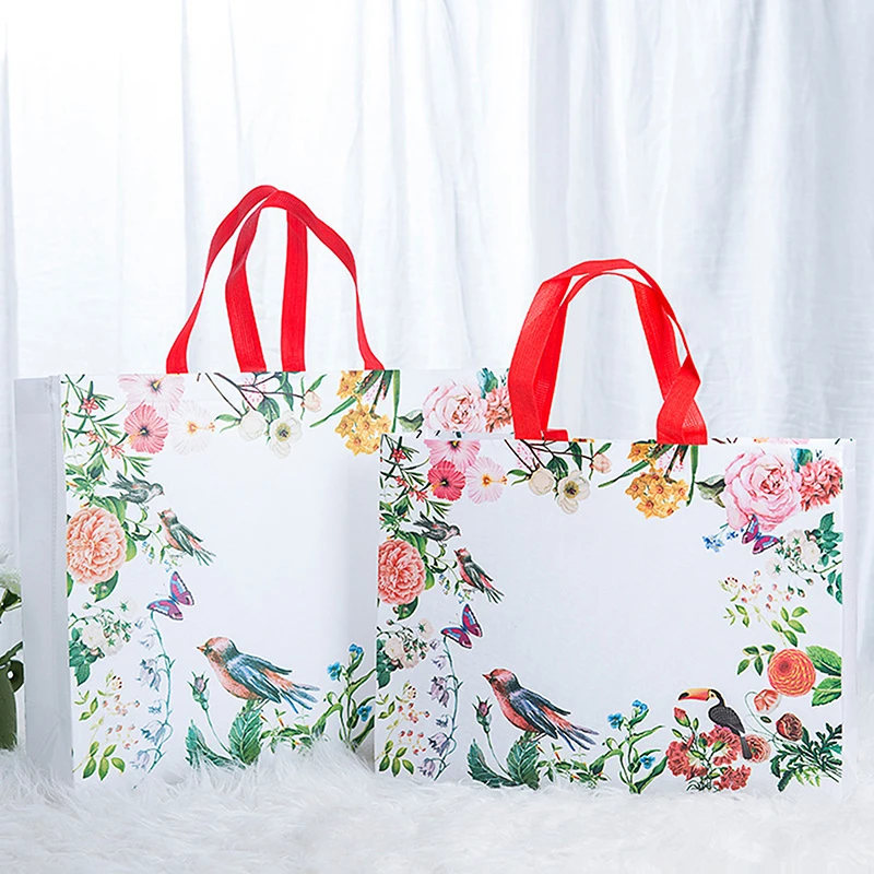 Fashion Flower Print Shopping Bag Tote Non-woven Fabric Eco Handbag Travel Grocery Folding Bags Clothing Packaging Bag Handbags
Fashion Flower Print Shopping Bag Tote Non-woven Fabric Eco Handbag Travel Grocery Folding Bags Clothing Packaging Bag Handbags