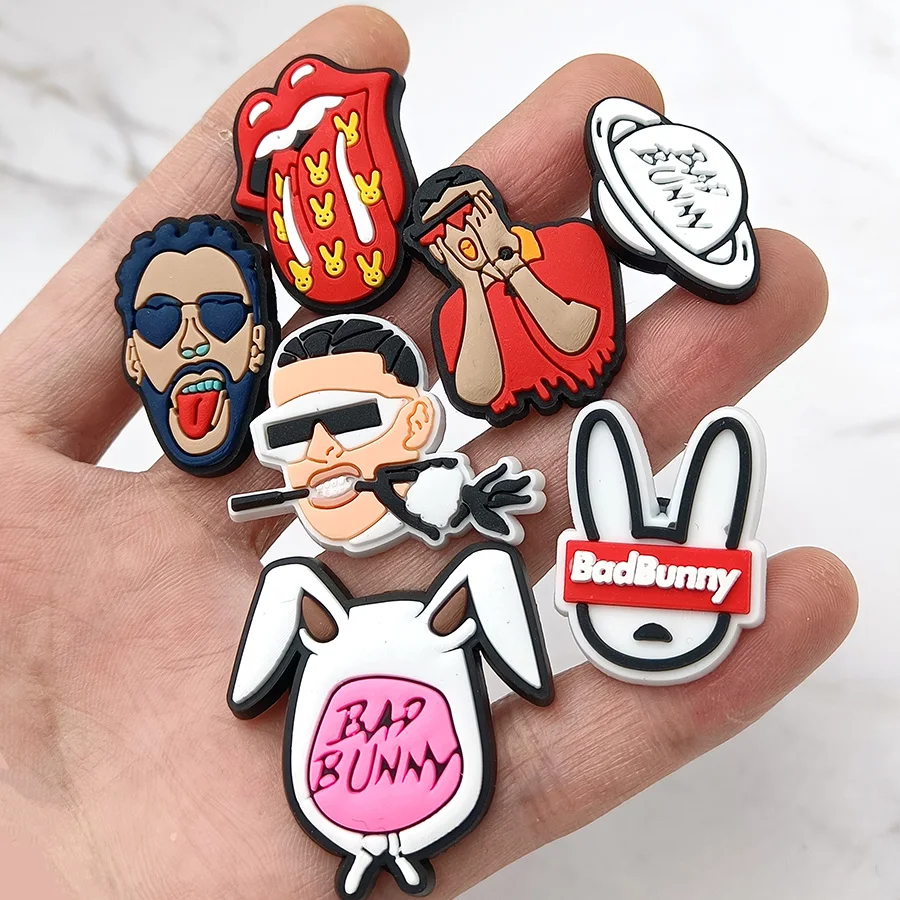 Single Sale Hip Hop Boy PVC Shoe Charms Sandal Accessories DIY Cute Rabbit Shoes Decoration Jibz For Croc Charms Kids Party Gift
Single Sale Hip Hop Boy PVC Shoe Charms Sandal Accessories DIY Cute Rabbit Shoes Decoration Jibz For Croc Charms Kids Party Gift