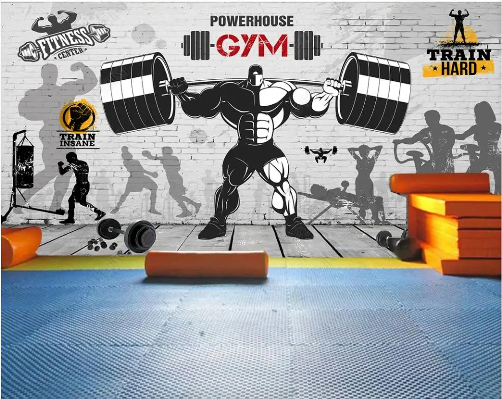 3d wallpaper on the wall custom photo mural Brick wall retro sports fitness club living room Wallpaper for walls in rolls
3d wallpaper on the wall custom photo mural Brick wall retro sports fitness club living room Wallpaper for walls in rolls