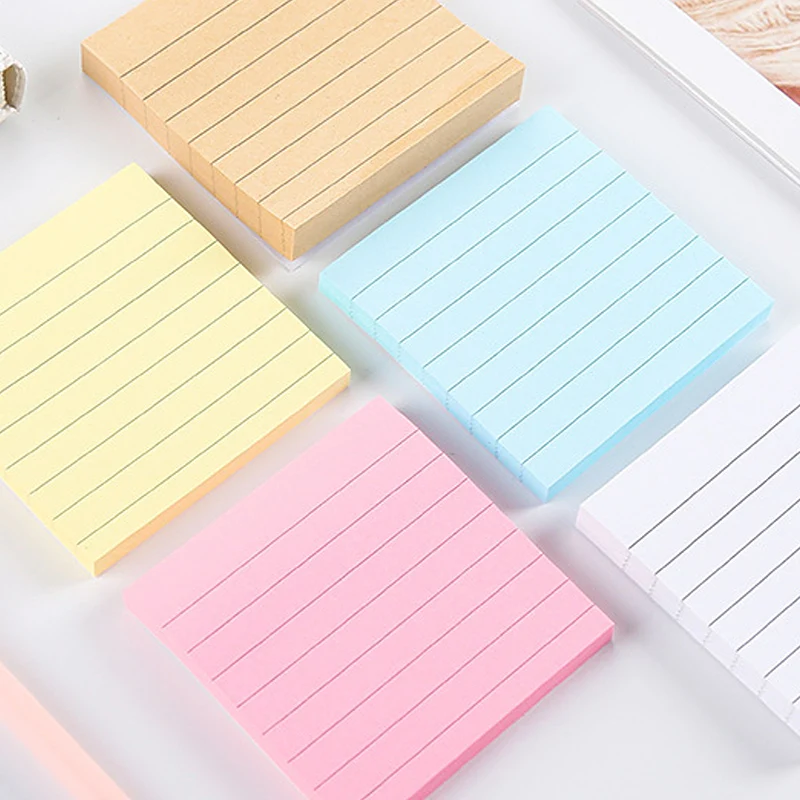 Candy Color Kraft Paper Line Memo Pad Sticky Notes Memo Sheets Stickers Cute School Stationery Notepad Sticky Tabs
Candy Color Kraft Paper Line Memo Pad Sticky Notes Memo Sheets Stickers Cute School Stationery Notepad Sticky Tabs