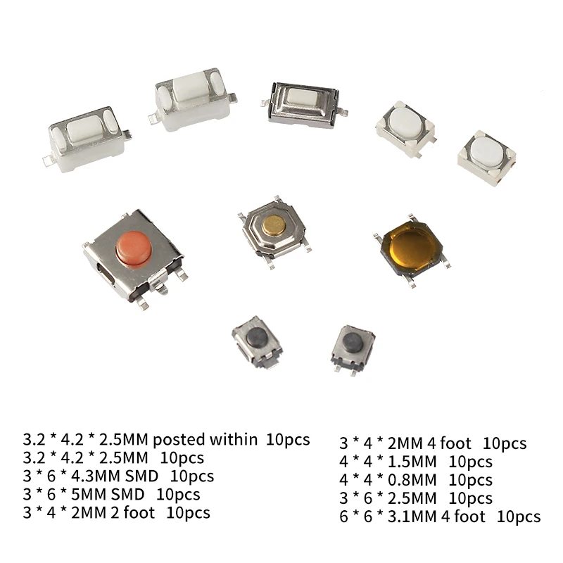 New 100Pcs/Set Car Remote Control Key Touch Switches Buttons Touch Key Component Package Switch Controller Gang Switch
New 100Pcs/Set Car Remote Control Key Touch Switches Buttons Touch Key Component Package Switch Controller Gang Switch