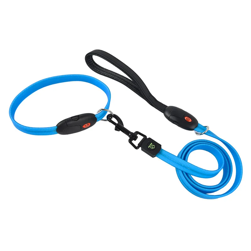 Pet luminous traction rope collar USB charging led dog walking collar traction rope
Pet luminous traction rope collar USB charging led dog walking collar traction rope