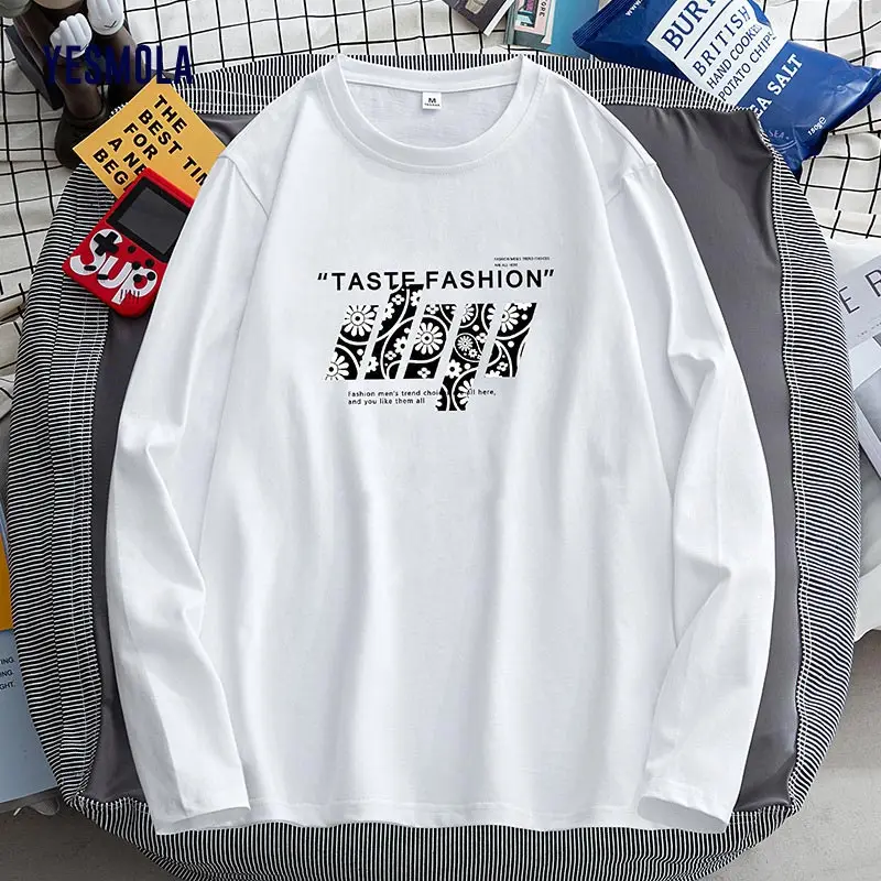 YESMOLA 100% Cotton Men's T-shirt Autumn Long Sleeve Shirt Casual Fashion Bottomed Shirt Harajuku Printed Men's Top
YESMOLA 100% Cotton Men's T-shirt Autumn Long Sleeve Shirt Casual Fashion Bottomed Shirt Harajuku Printed Men's Top