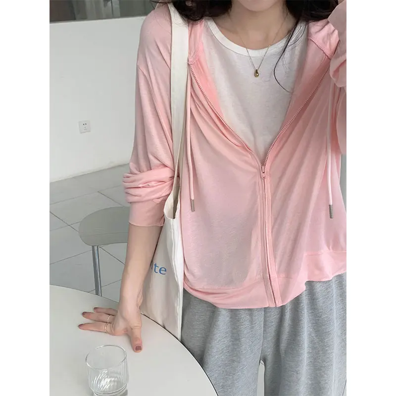 5colors 2021 Summer Coats Women Thin Sun protection Clothing Hooded Zipper Outdoor Clothes Tops Cardigans (X2081)
5colors 2021 Summer Coats Women Thin Sun protection Clothing Hooded Zipper Outdoor Clothes Tops Cardigans (X2081)