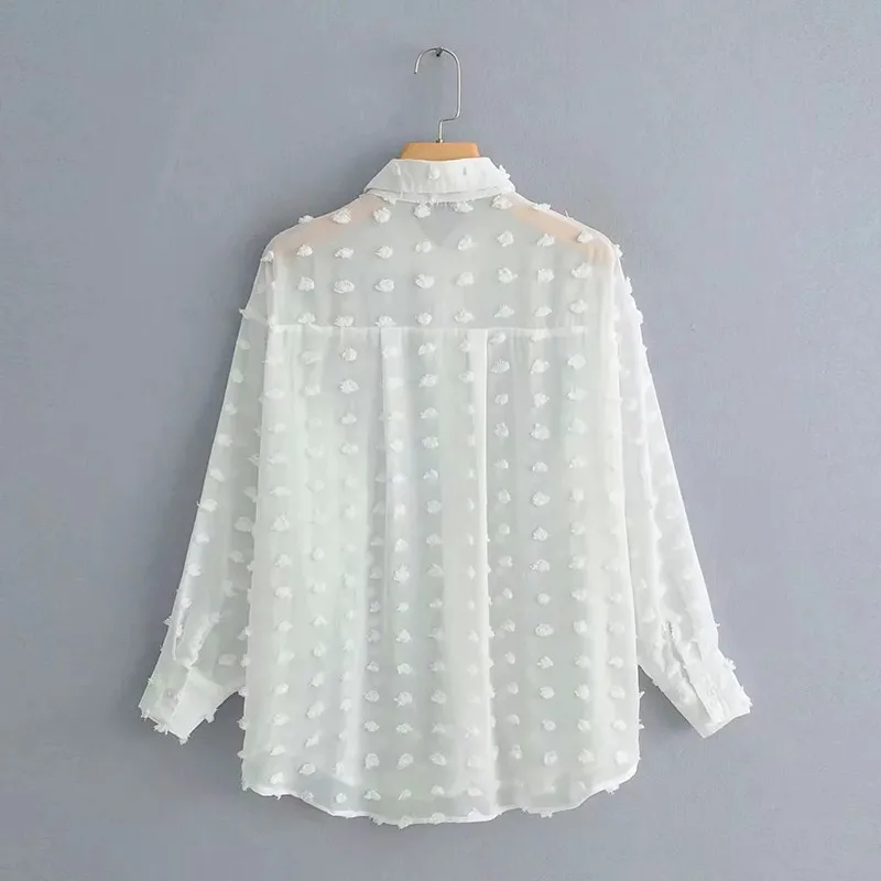 Fashion Women Blouses Long Sleeve Turn Down Collar Tops Office Lady Polka Dot White Blouse Shirt Work Wear Shirts
Fashion Women Blouses Long Sleeve Turn Down Collar Tops Office Lady Polka Dot White Blouse Shirt Work Wear Shirts