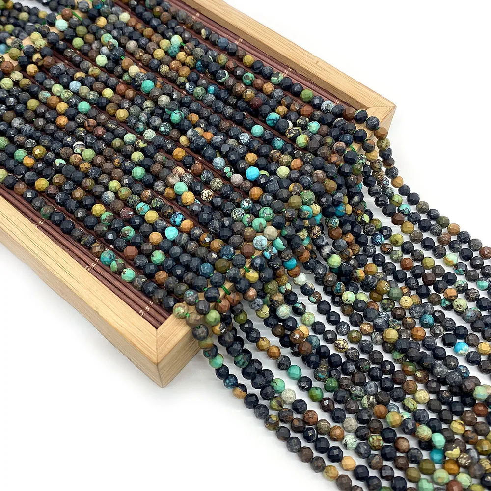 Natural Stone Beads Faceted Loose Round Beads African Turquoise Gem Beads Jewelry Making DIY Bracelet Necklace Accessories
Natural Stone Beads Faceted Loose Round Beads African Turquoise Gem Beads Jewelry Making DIY Bracelet Necklace Accessories
