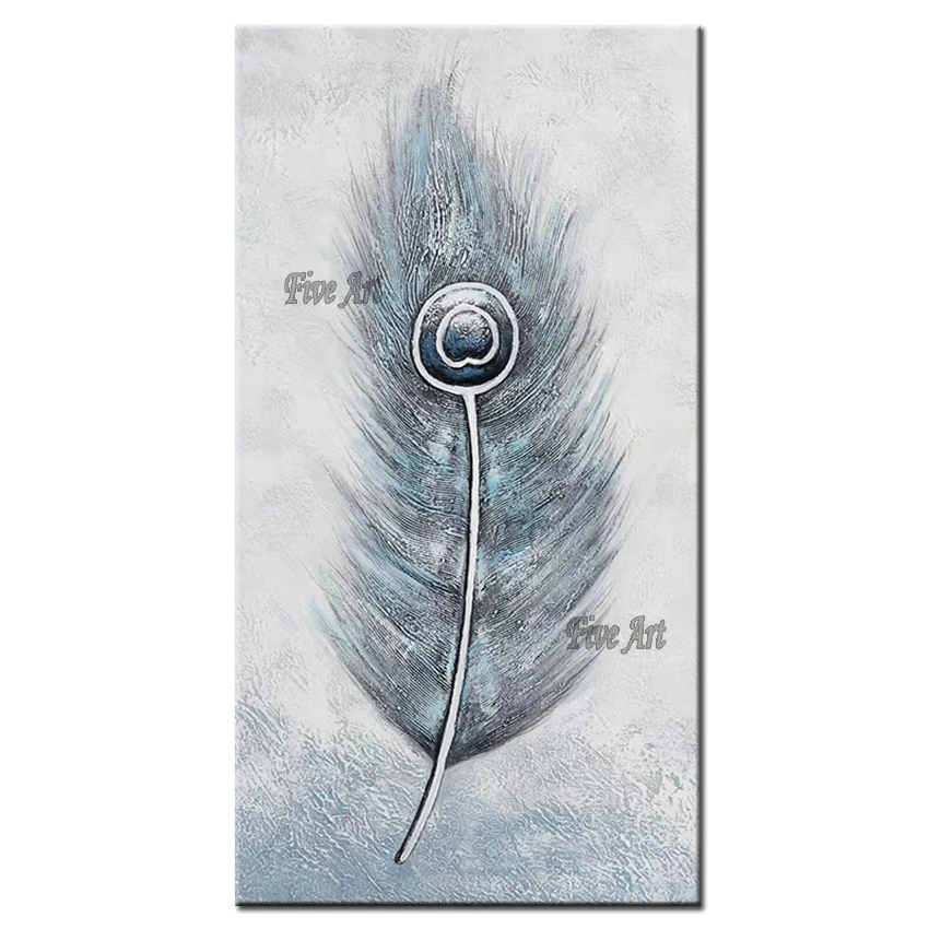 Heavily Textured Feather Oil Painting Picture Canvas Art 100% Hand-painted Abstract Thick Paintings Canvas Wall Decor Artwork
Heavily Textured Feather Oil Painting Picture Canvas Art 100% Hand-painted Abstract Thick Paintings Canvas Wall Decor Artwork