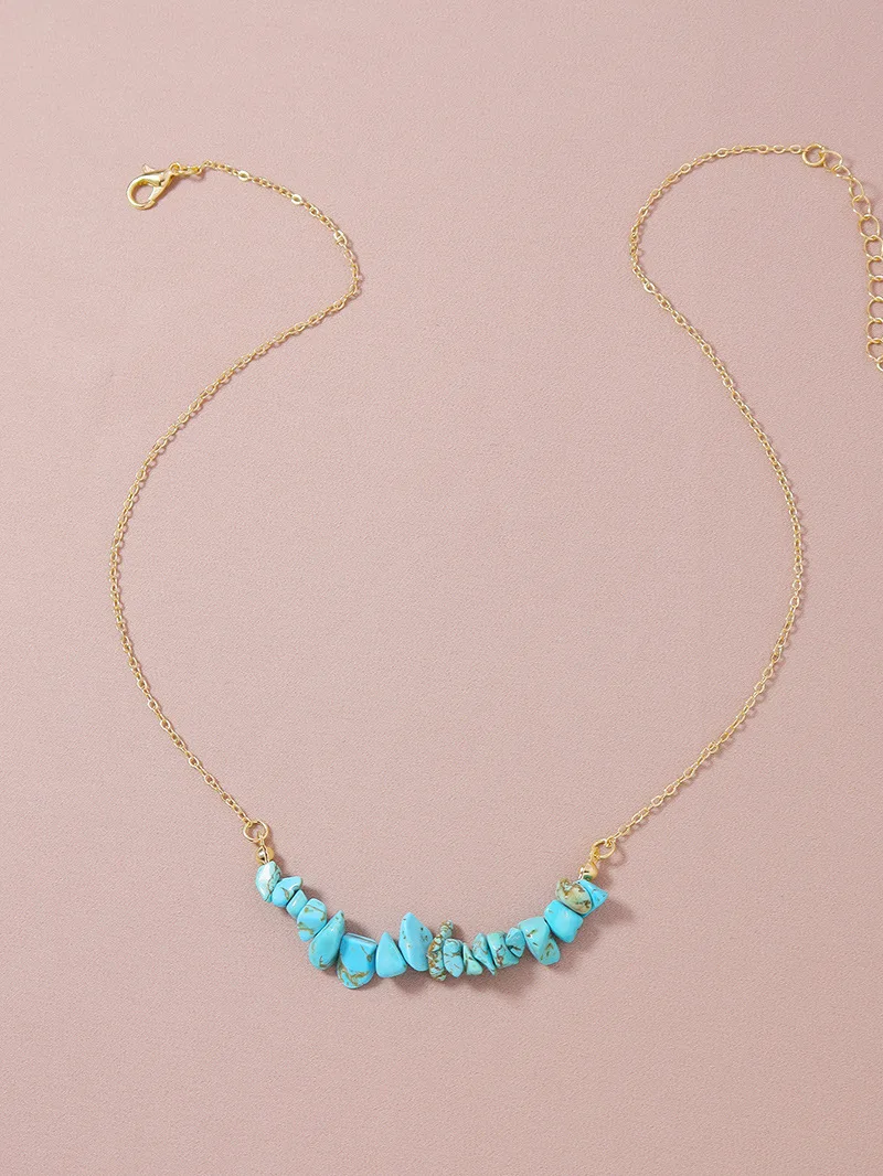 45-52cm Summer Beach Turquoise Bar Choker Necklace Blue/green/white Natural Raw Stone Jewellery Gift Kingman Western TURQUOISE
45-52cm Summer Beach Turquoise Bar Choker Necklace Blue/green/white Natural Raw Stone Jewellery Gift Kingman Western TURQUOISE