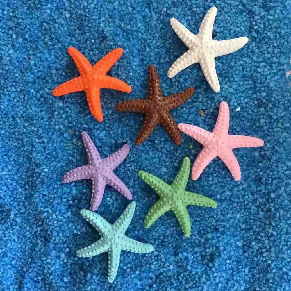Украшение для стены - имитация морской звезды из реалистичной пластмассы, милый искусственный морской звезды, домашний декор.