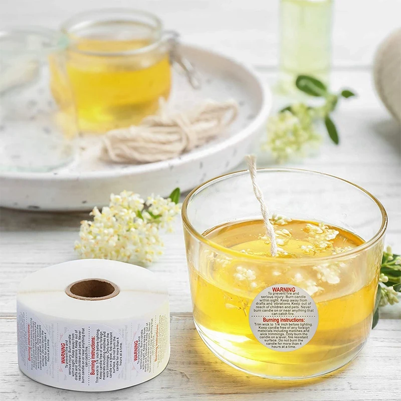 1000 Pcs Candle Warning Labels Candle Jar Container Stickers Candle Safety Labels Decals for Candle
1000 Pcs Candle Warning Labels Candle Jar Container Stickers Candle Safety Labels Decals for Candle